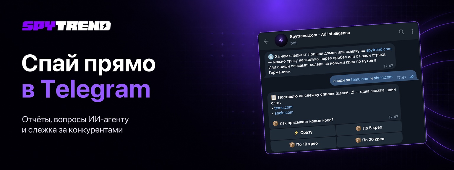 Spytrend AI: как пользоваться Telegram-ботом