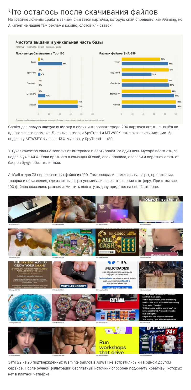 Fragmento del estudio de «Yellow Web»