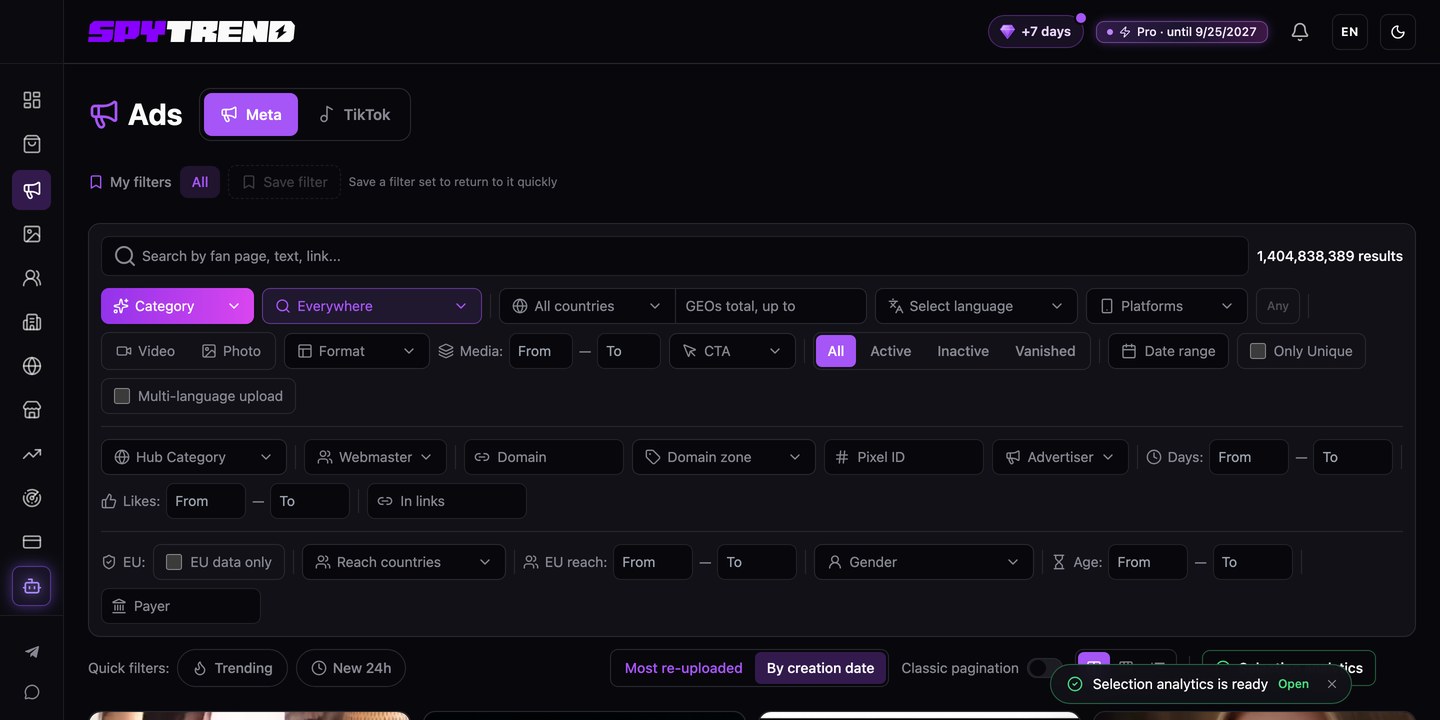 Spytrend — quick answer